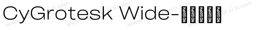 CyGrotesk Wide字体转换